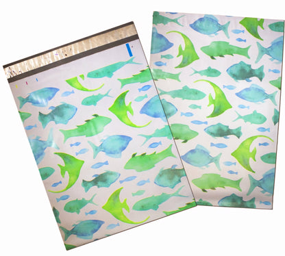 Fish Poly Mailers Size 10x13 Colorful Shipping Bags - Shipping In Style