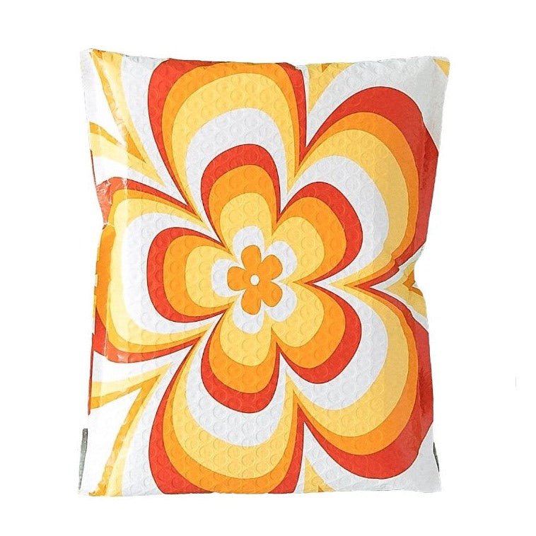 Flower Power Bubble Mailers Size 8.5x12 Padded Shipping Bags - Shipping In Style