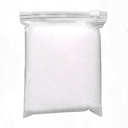 Frosted 10x13 zip slider reclosable bag, front view
