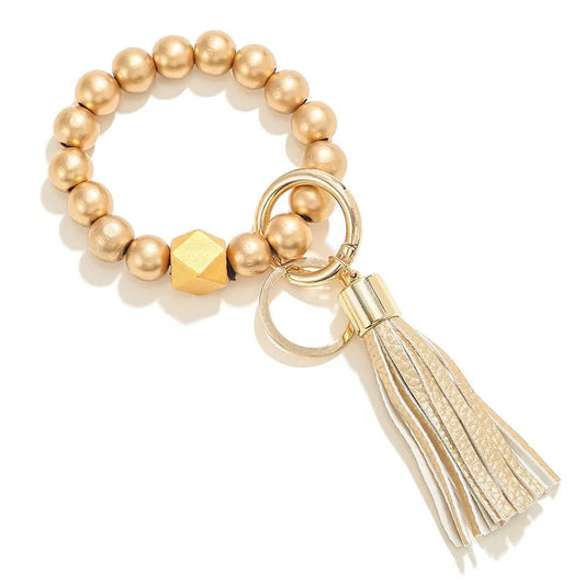 Gold Wristlet Keychain Bracelet - Shipping In Style