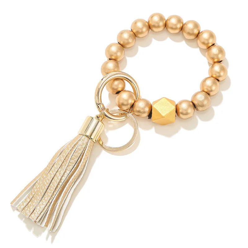 Gold Wristlet Keychain Bracelet - Shipping In Style
