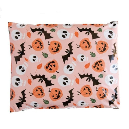 Halloween Pumpkin Poly Mailers Size 14x17 Colorful Shipping Bags - Shipping In Style