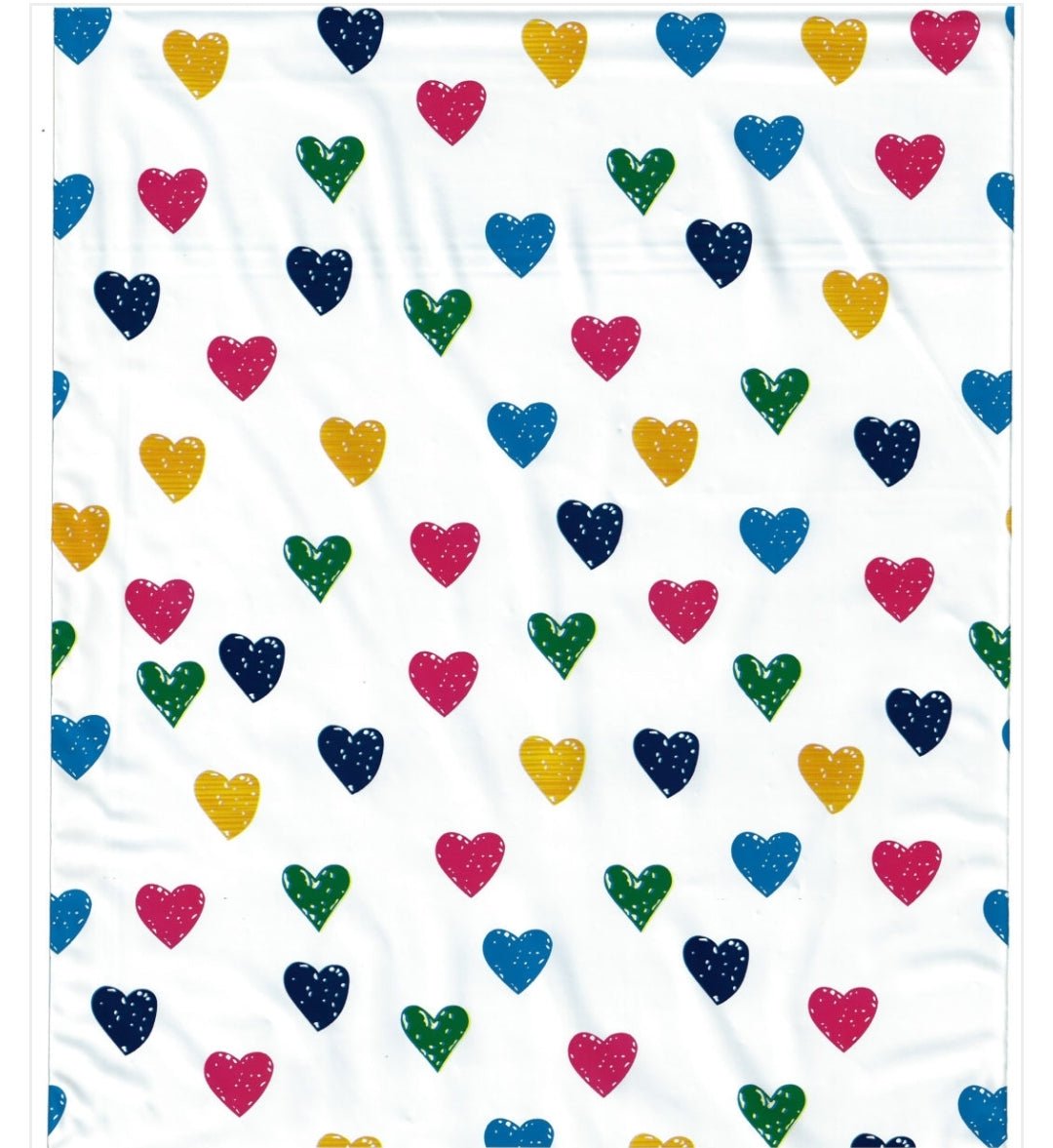 Heart Rainbow Colors Poly Mailers Size 10x13 Shipping Bags - Shipping In Style