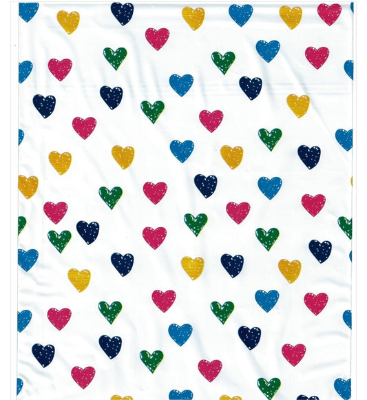 Heart Rainbow Colors Poly Mailers Size 6x9 Shipping Bags - Shipping In Style