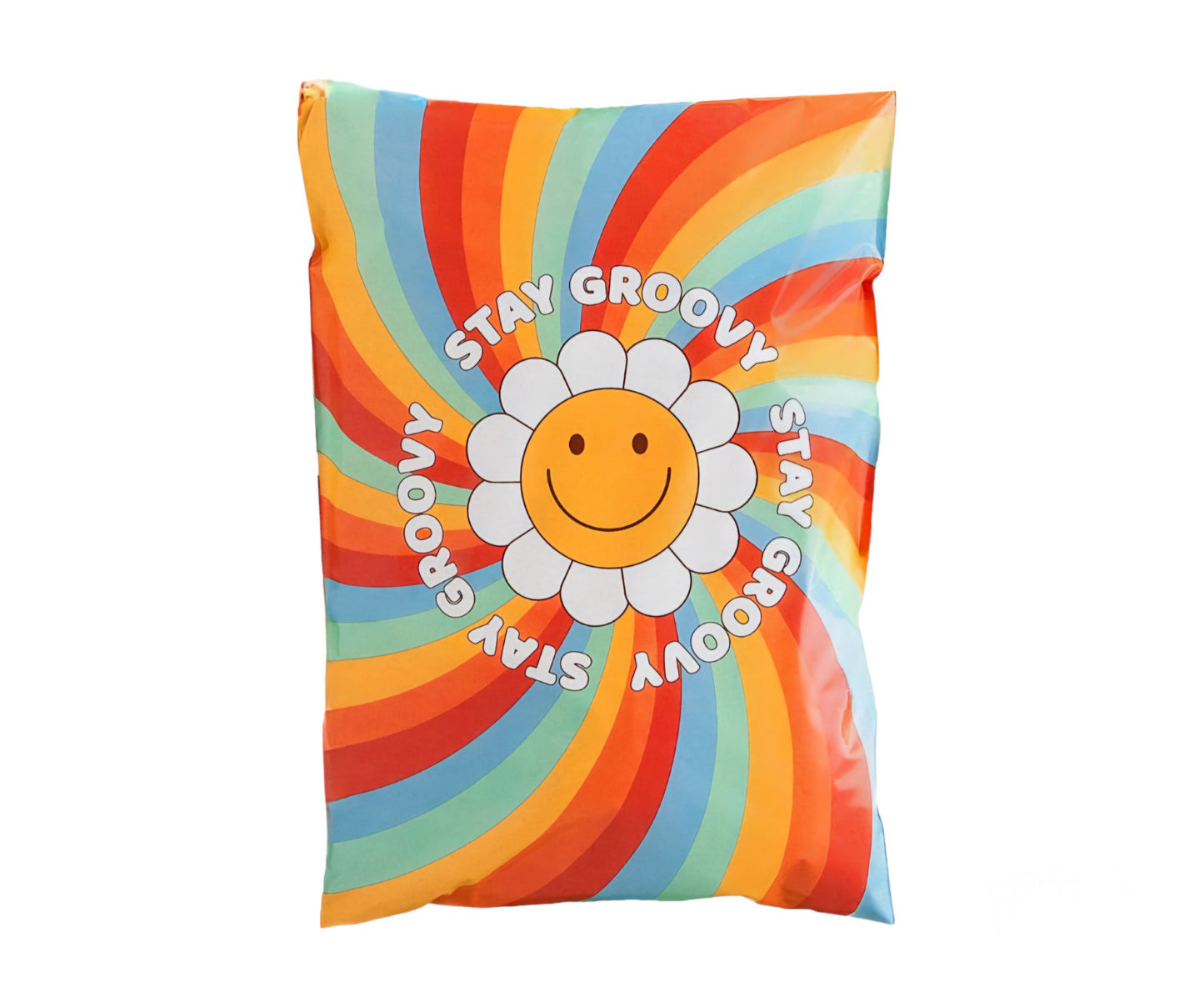 Hippie Groovy Poly Mailers Size 7.5x10.5 Shipping Bags - Shipping In Style