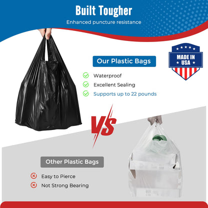 11.5x6.5x21“  0.47mil Plastic Bags 1000 Count Wholesale