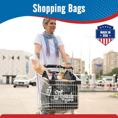 11.5x6.5x21“  0.47mil Thank You Plastic Bags 1000 Count Wholesale