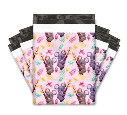 Koala Purple Poly Mailers Size 10x13 Shipping Bags - Shipping In Style