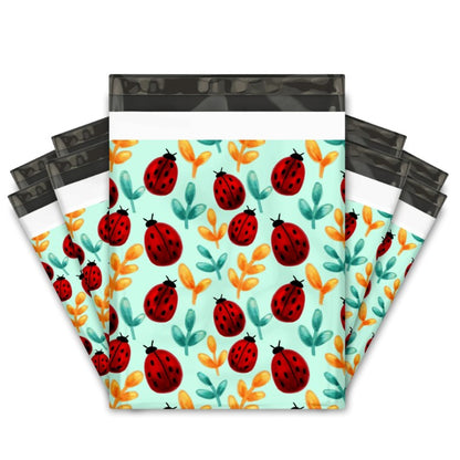 Lady Bug Poly Mailers Size 10x13 Spring Shipping Bags