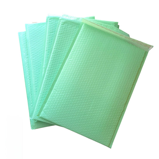 Light Green Bubble Mailers Size 10.5x16 Padded Shipping Bags - Shipping In Style