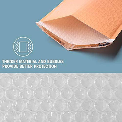 6x10 Bubble Mailer  #0 | Usable Size 6x9"| Peach Pink