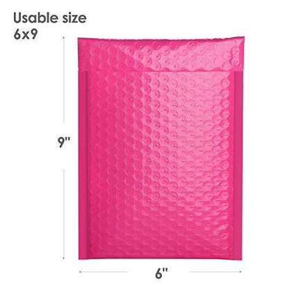 6x10 Bubble-Mailer Padded Envelope | Hot Pink