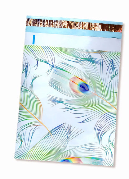 Peacock Poly Mailers Size 10x13 Colorful Shipping Bags - Shipping In Style