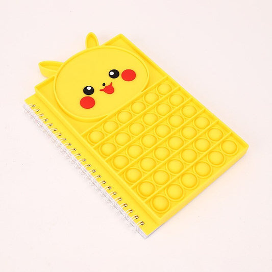 Pikachu Fidget Notebooks Bubble Pop Toy Popper Note Book - Shipping In Style