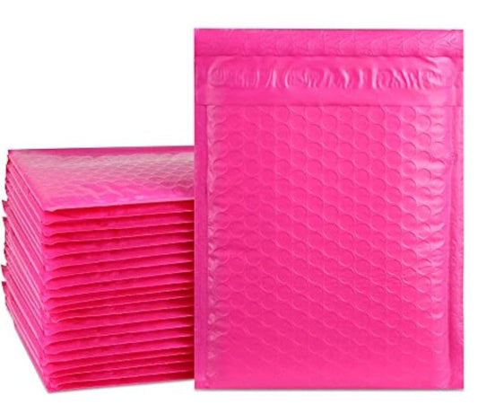 Pink Bubble Mailers Size 9.5x14 Padded Shipping Bags - Shipping In Style