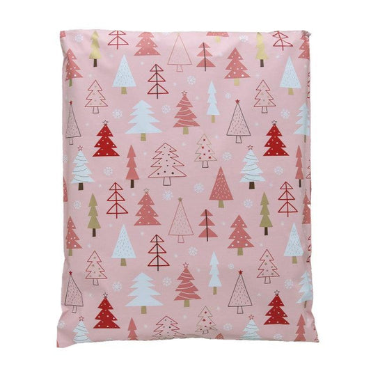 Pink Christmas Tree Poly Mailers Size 10x13 Shipping Bags - Shipping In Style