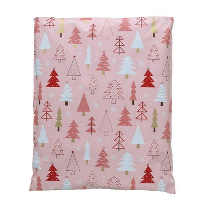 Pink Christmas Tree Poly Mailers Size 14x17 Shipping Bags - Shipping In Style