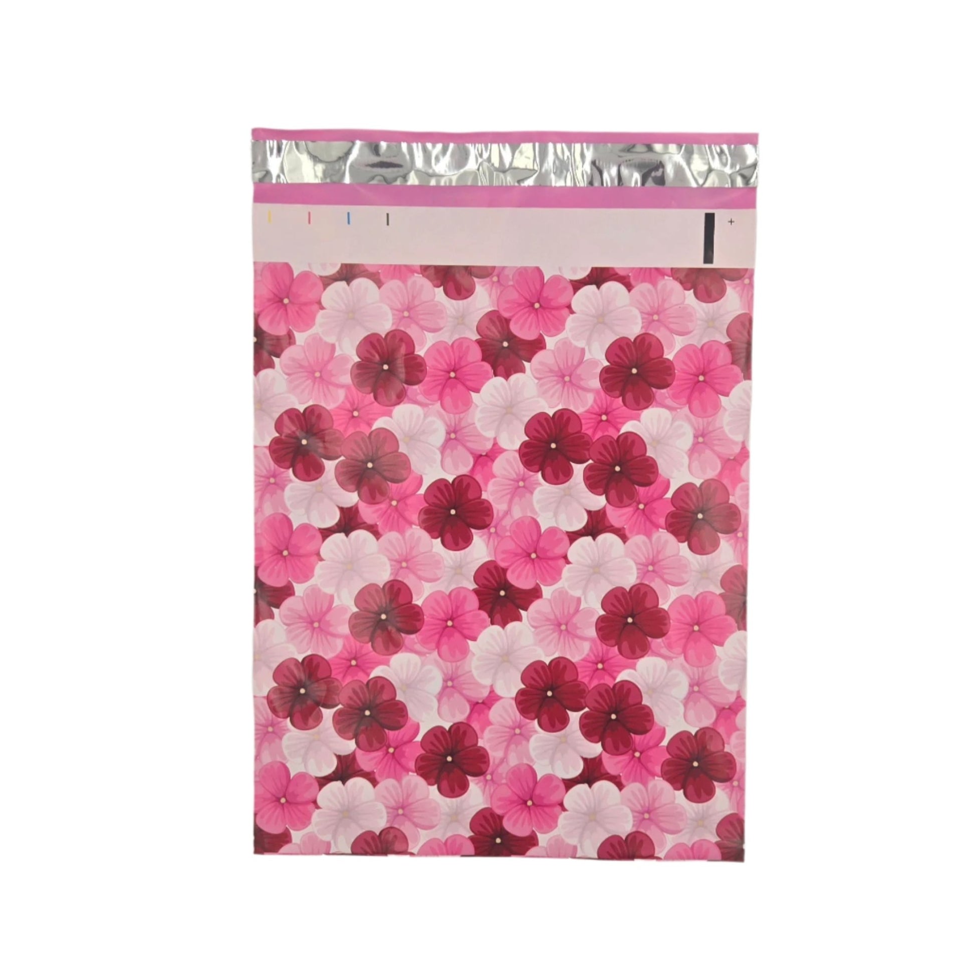 Pink Hibiscus Flower Poly Mailers Size 10x13 Colorful Shipping Bags - Shipping In Style