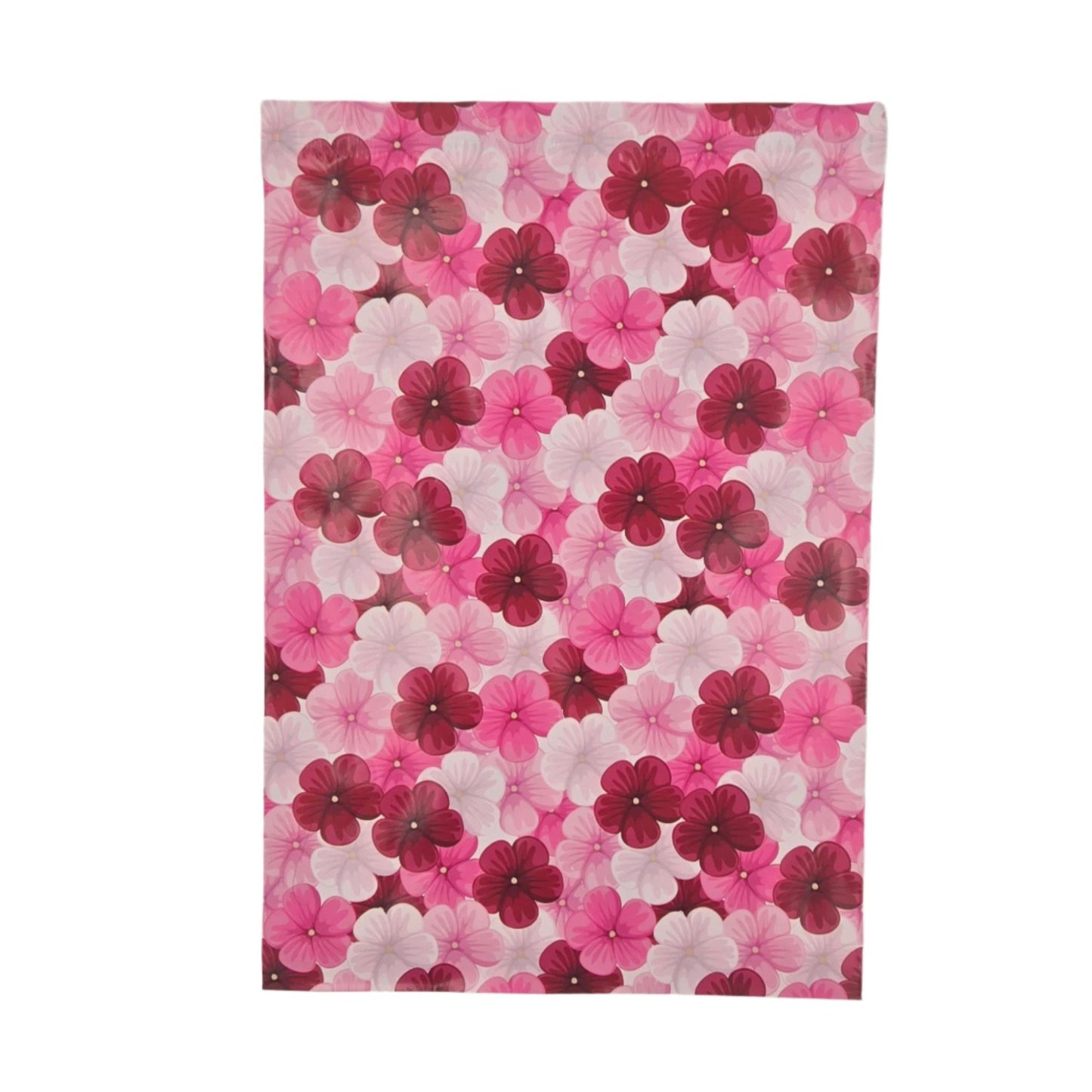 Pink Hibiscus Flower Poly Mailers Size 10x13 Colorful Shipping Bags - Shipping In Style