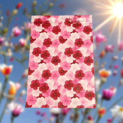 Pink Hibiscus Flower Poly Mailers Size 10x13 Colorful Shipping Bags - Shipping In Style