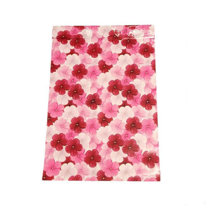 Pink Hibiscus Flower Poly Mailers Size 10x13 Colorful Shipping Bags - Shipping In Style