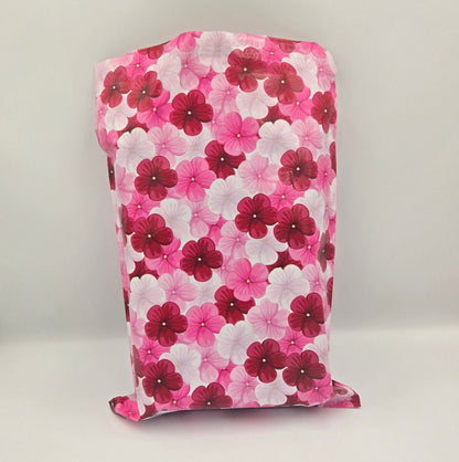Pink Hibiscus Flower Poly Mailers Size 10x13 Colorful Shipping Bags - Shipping In Style