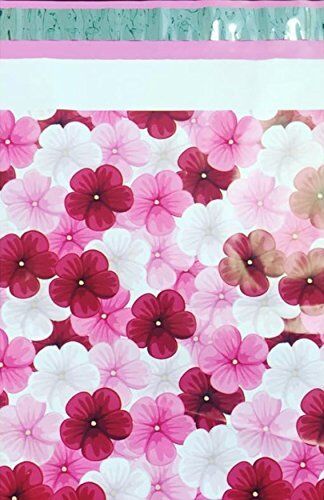 Pink Hibiscus Flower Poly Mailers Size 10x13 Colorful Shipping Bags - Shipping In Style