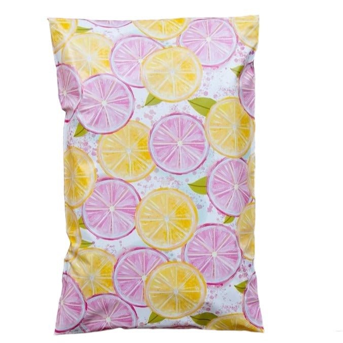 Pink Lemonade Poly Mailers Size 10x13 Shipping Bags - Shipping In Style