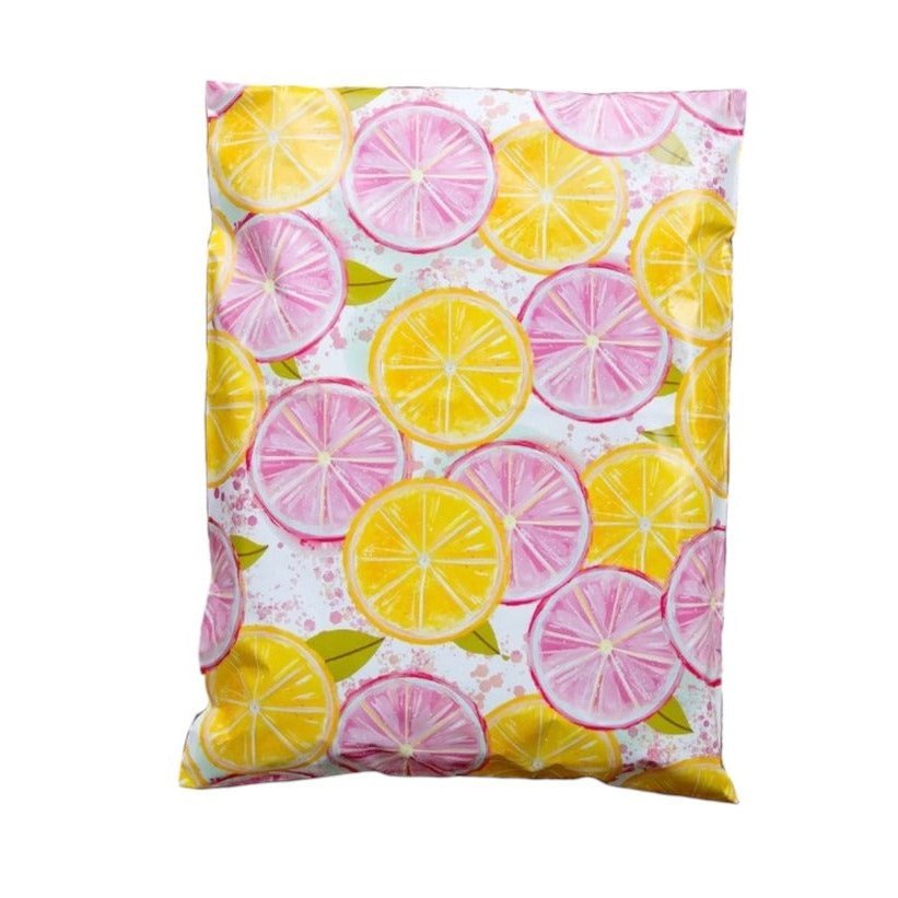 Pink Lemonade Poly Mailers Size 14.5x19 Shipping Bags - Shipping In Style