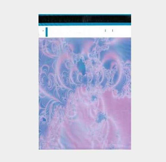Pink Purple Mist Swirl Poly Mailers Size 10x13 Colorful Shipping Bags - Shipping In Style