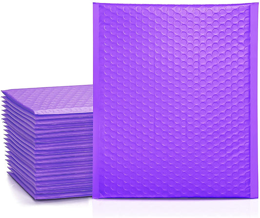 Purple Bubble Mailers Size 9.5x14 Padded Shipping Bags - Shipping In Style