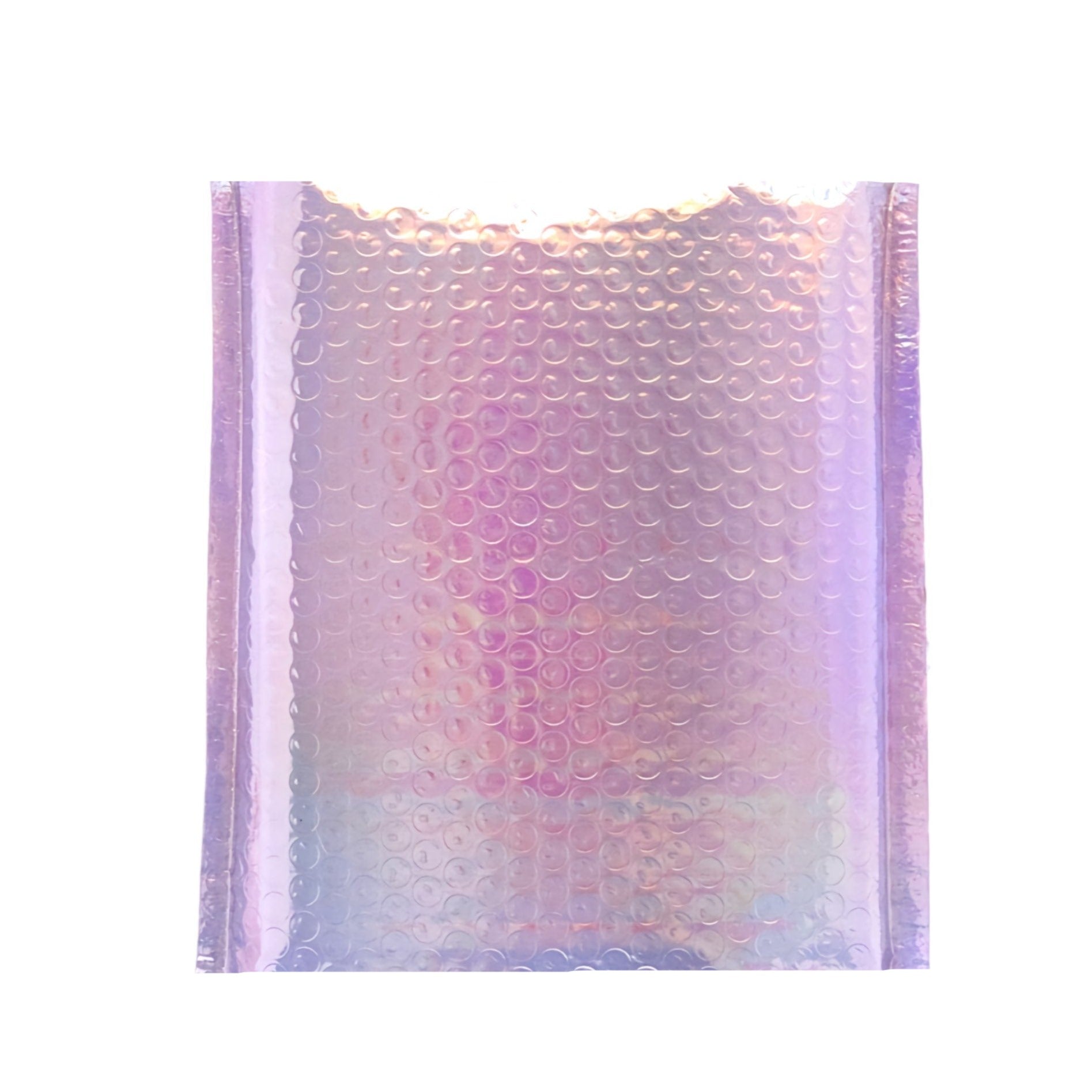 Purple Tint Silver Metallic Holographic Bubble Mailers Size 10.5x16 Shipping Bags - Shipping In Style