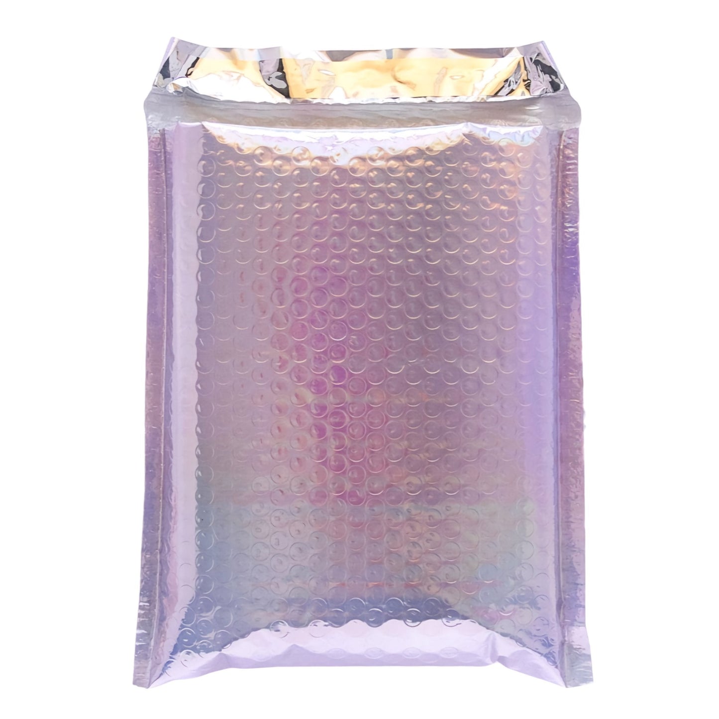 Purple Tint Silver Metallic Holographic Bubble Mailers Size 6.5x10 - Shipping In Style