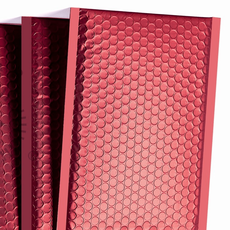 Red Gloss Matte Bubble Mailers Size 8.5x12 Padded Shipping Bags - Shipping In Style