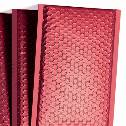 Red Gloss Matte Bubble Mailers Size 8.5x12 Padded Shipping Bags - Shipping In Style