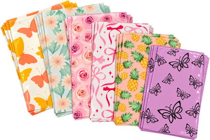 Spring Bundle Poly Mailers 30 Piece Variety of 4 different Sizes 6x9, 7.5x10.5, 9x12, 10x13 Shipping Bags Supplies