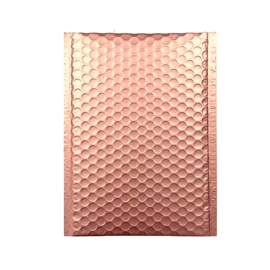 Rose Gold Metallic Bubble Mailers Size 4x8 Padded Shipping Bags - Shipping In Style