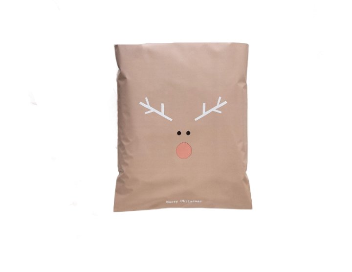 Rudolph Christmas Poly Mailers Size 10x13 Shipping Bags - Shipping In Style