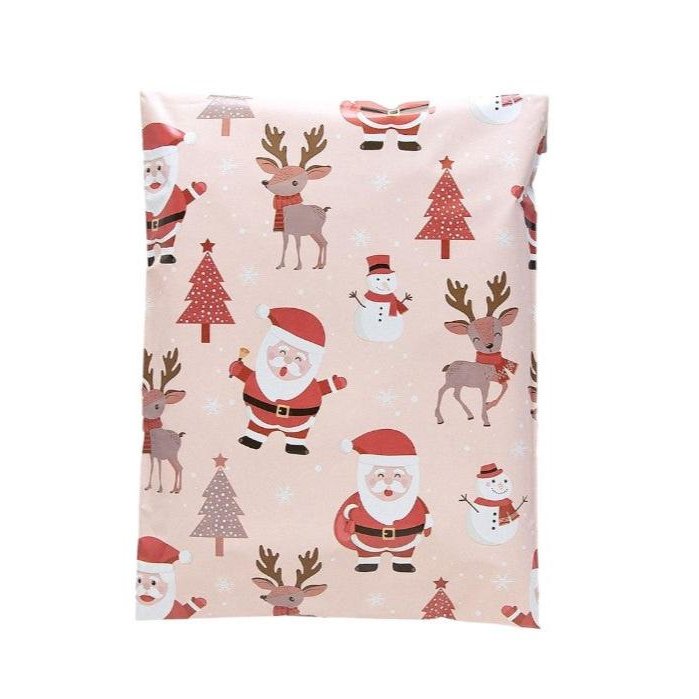 Santa Christmas Poly Mailers Size 14x17 Shipping Bags - Shipping In Style