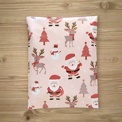 Santa Christmas Poly Mailers Size 14x17 Shipping Bags - Shipping In Style