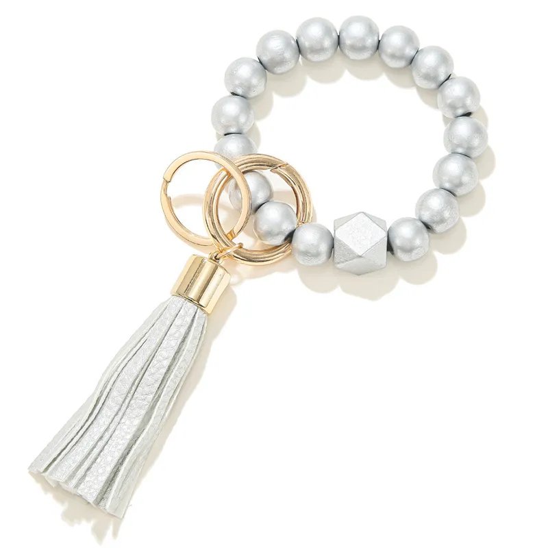 Silver Wristlet Keychain Bracelet - Shipping In Style