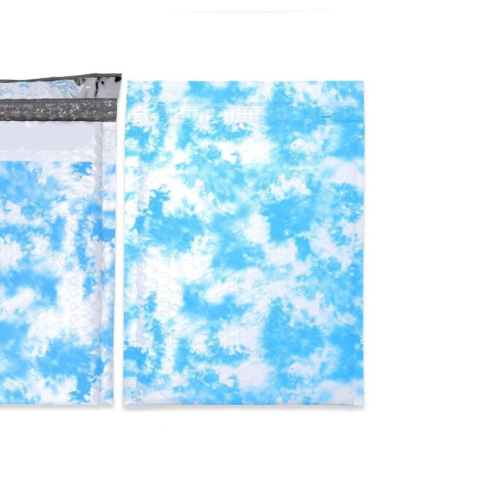 Sky Tie Dye Clouds Bubble Mailers Size 6.5x10 Padded Shipping Bags - Shipping In Style