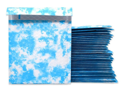 Sky Tie Dye Clouds Bubble Mailers Size 6.5x10 Padded Shipping Bags - Shipping In Style