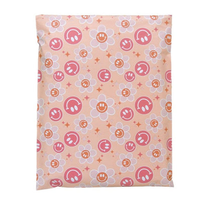 Smiley Daisy Poly Mailers Size 10x13 Colorful Shipping Bags