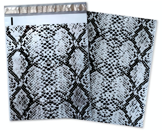 Snake Skin Metallic Poly Mailers Size 6x9 Shipping Bags - Shipping In Style