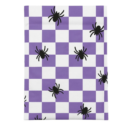 Spider Halloween Poly Mailers Size 6x9 Purple Check Shipping Bags
