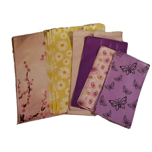 Spring Bundle Poly Mailers 30 Piece Variety 4 Sizes 6x9, 7.5x10.5, 9x12, 10x13 Shipping Supplies - Shipping In Style