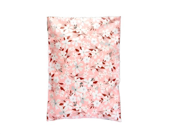 Spring Pink White Flower Poly Mailers Size 10x13 Colorful Shipping Bags - Shipping In Style