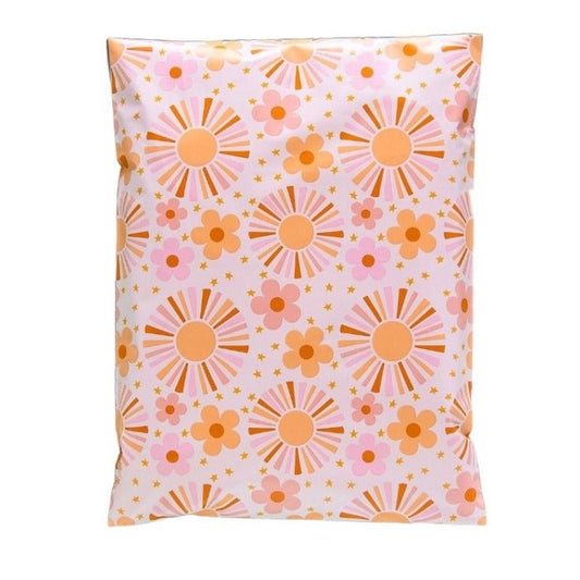 Summer Sunshine Poly Mailers Size 7.5x10.5 Shipping Bags - Shipping In Style