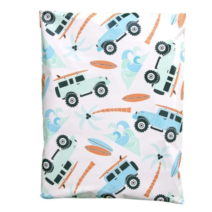 Summertime Poly Mailers Size 12x15.5 Camping Surfing Shipping Bags - Shipping In Style